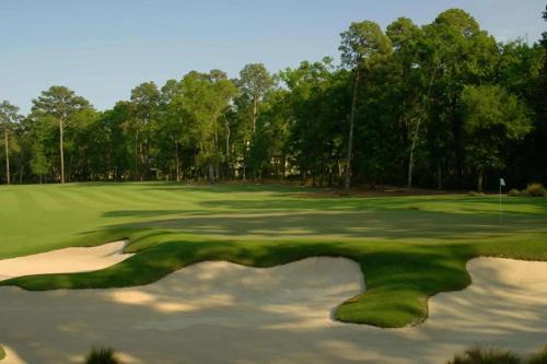 a golf course with a view of a green at Lagoon View 2 Bedroom Wilson Village Home 5037 in Bluffton