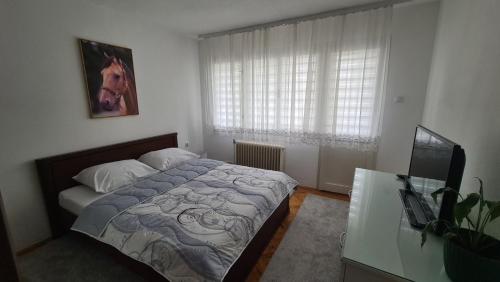 Letto o letti in una camera di Vila Marija