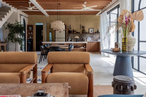 Posezení v ubytování BI Design House