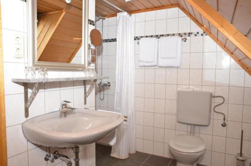 Ванная комната в Weingasthof Zum weißen Roß