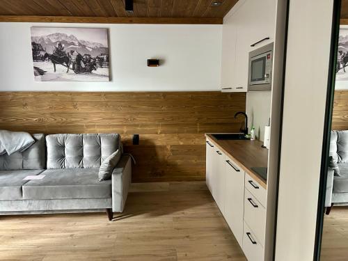 Η κουζίνα ή μικρή κουζίνα στο Apartamenty Krupówki 20