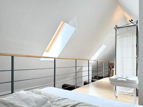 Voodi või voodid majutusasutuse Ferienwohnung Doberauer - gemütliche Ferienwohnung im Herzen Lindaus toas