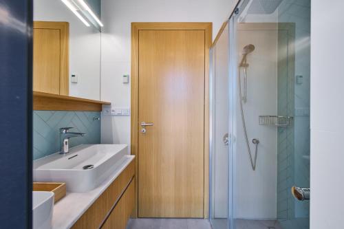 Ένα μπάνιο στο Apartmány Pampeliška