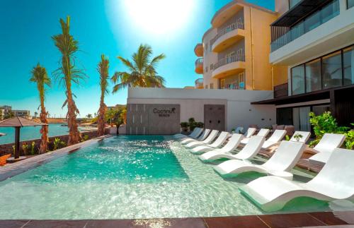 Bazén v ubytování كوكنت بيتش للعائلات CoConut Beach For family nebo v jeho okolí