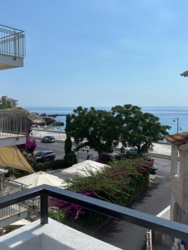 a view of the ocean from a balcony at Fata Morgana Guest Rooms in Diamante