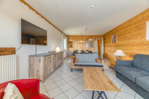 Χώρος καθιστικού στο Appartement Choucas