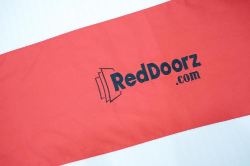 a red door with the redoitctorsearch at RedDoorz at Yssa Ademar near Robinsons Jaro in Iloilo City
