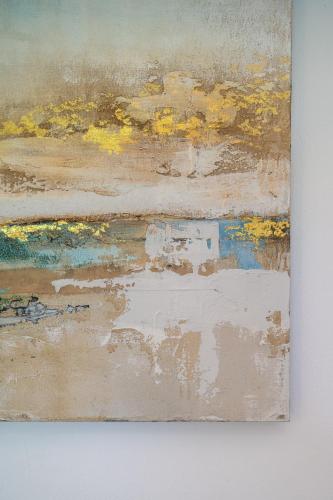 a close up of a painting on a wall at SKYROS AVRA Residences in Skiros