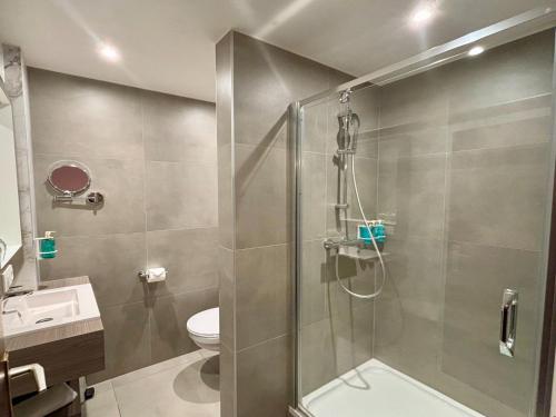 Koupelna v ubytování Hotel Uilenspiegel