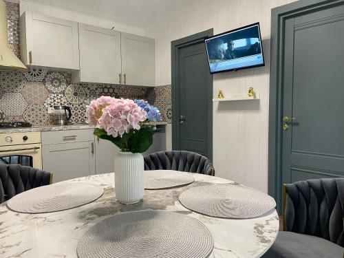 Dapur atau dapur kecil di Poilsiavietė Vita
