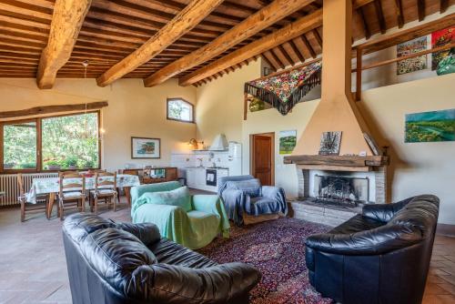 Χώρος καθιστικού στο Agriturismo Paugnano