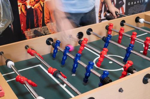 a close up of a game of billiards at Jack's Barn and Deerleap in Bath