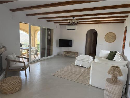 Μια τηλεόραση ή/και κέντρο ψυχαγωγίας στο Villa Estrellas