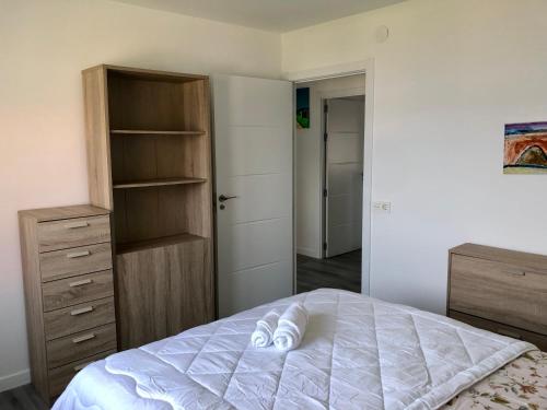 Katil atau katil-katil dalam bilik di CASA MAR DE LUNA 2 en raxo