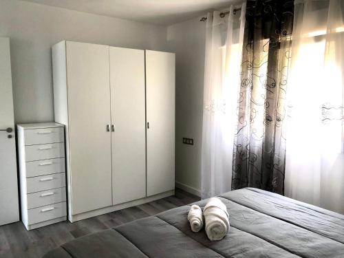 Katil atau katil-katil dalam bilik di CASA MAR DE LUNA 2 en raxo