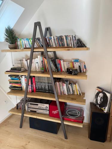 Die Bibliothek im Ferienhaus