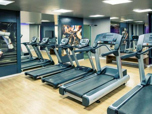 Das Fitnesscenter und/oder die Fitnesseinrichtungen in der Unterkunft ApartHotel Centro de Nova Iguaçu