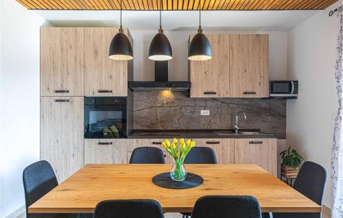 Η κουζίνα ή μικρή κουζίνα στο 3 Bedroom Cozy Home In Gustirna