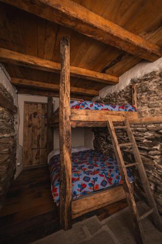 Palanda nebo palandy na pokoji v ubytování Rifugio Pra La Peira