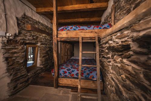 Palanda nebo palandy na pokoji v ubytování Rifugio Pra La Peira