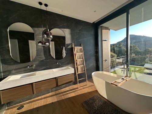 Villa with a private pool and spa