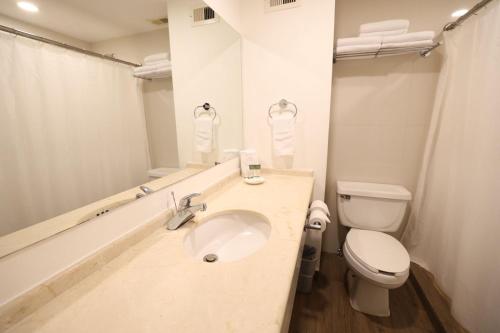 Koupelna v ubytování Victoria Inn