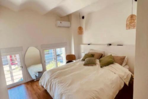 Ένα ή περισσότερα κρεβάτια σε δωμάτιο στο Casa campestre confortable en montevideo Uruguay