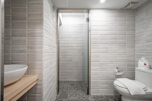 Ένα μπάνιο στο 慶爾喜旅館長沙館Cheers Loft Self Check-in Hotel