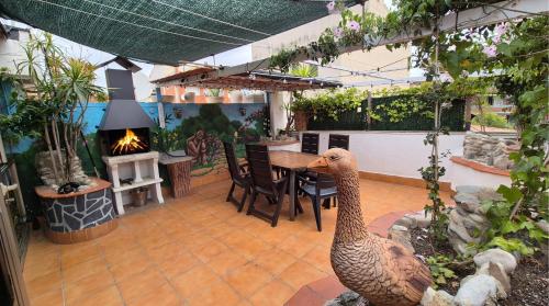 Reštaurácia alebo iné gastronomické zariadenie v ubytovaní Attic Terrace BCN, Near Airport & Cruise Port