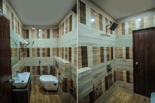 Koupelna v ubytování Hotel O Gratos Inn