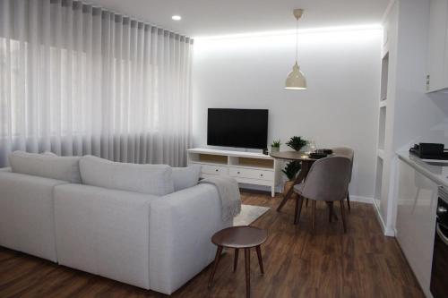 TV a/nebo společenská místnost v ubytování Studio Baixa de Coimbra
