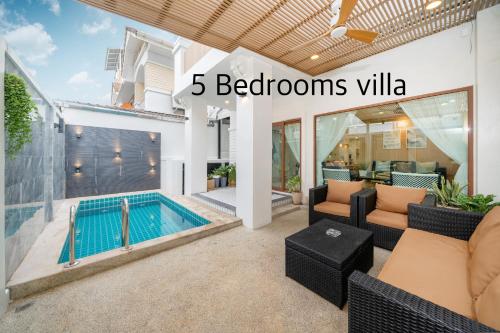 Swimmingpoolen hos eller tæt på Prime Patong-5BR-6BR pool villa See photo BEFORE BOOK