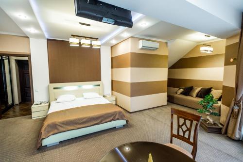 Hotel Complex Dachaにあるベッド