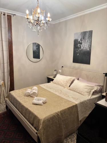Cama o camas de una habitación en Borgo Riolo