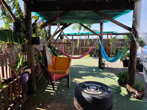 Un jardín fuera de Cabaña los teros
