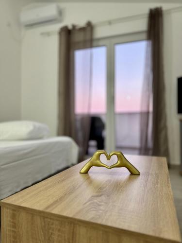 Postel nebo postele na pokoji v ubytování Apartments Hana
