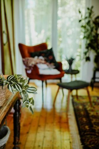 Ruang duduk di Villa Bohemia