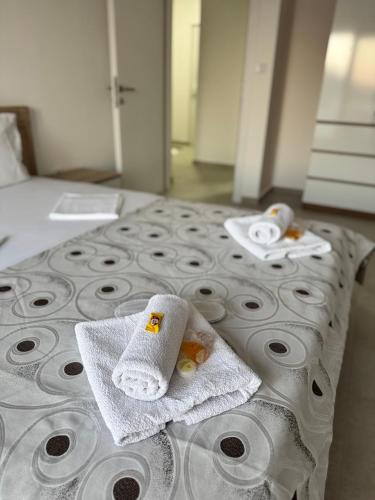 Postel nebo postele na pokoji v ubytování Apartments Hana