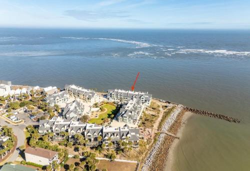 an aerial view of a resort on the beach at 630 New Haven - Dolphin Pointe in Fripp Island
