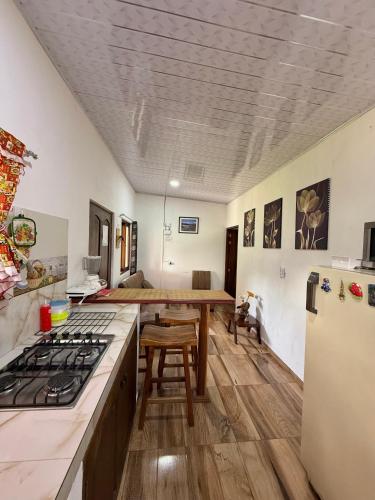 Kuchyň nebo kuchyňský kout v ubytování Apartamento Santa Barbara