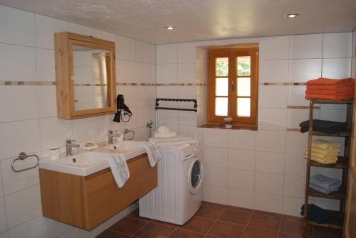 Ванная комната в Ferienhaus Bioeck