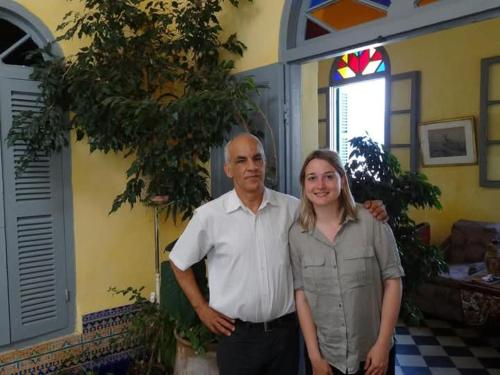 a man and a woman standing in a room at La Maison Haute Larache Morocco in Larache
