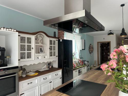 Una cocina o zona de cocina en Ranczo u Piotra