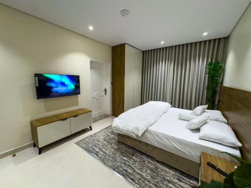 Katil atau katil-katil dalam bilik di Rewaq resident