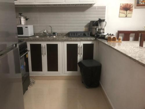 Kuchyň nebo kuchyňský kout v ubytování Apartamento Airbmb Penthouse de lujo Guadeca A