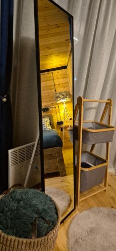 Postel nebo postele na pokoji v ubytování Hiking