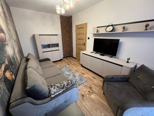Χώρος καθιστικού στο Apartament Plaza 01