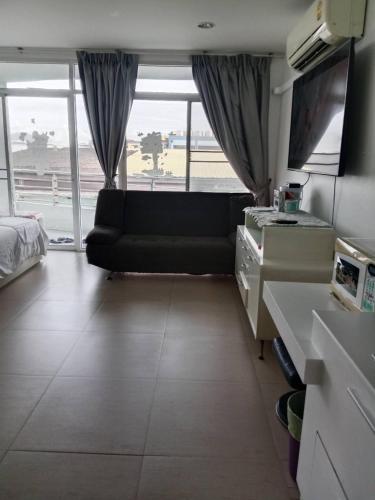 Katil atau katil-katil dalam bilik di Condo The Beach Bangsaen 327/38