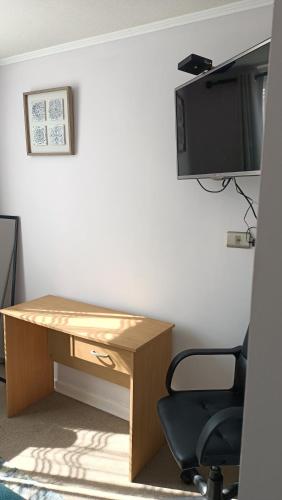 Una televisión o centro de entretenimiento en Solsol