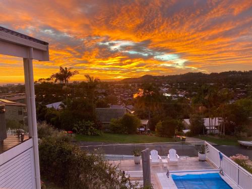 Amanecer o atardecer desde el bed and breakfast o alrededores
